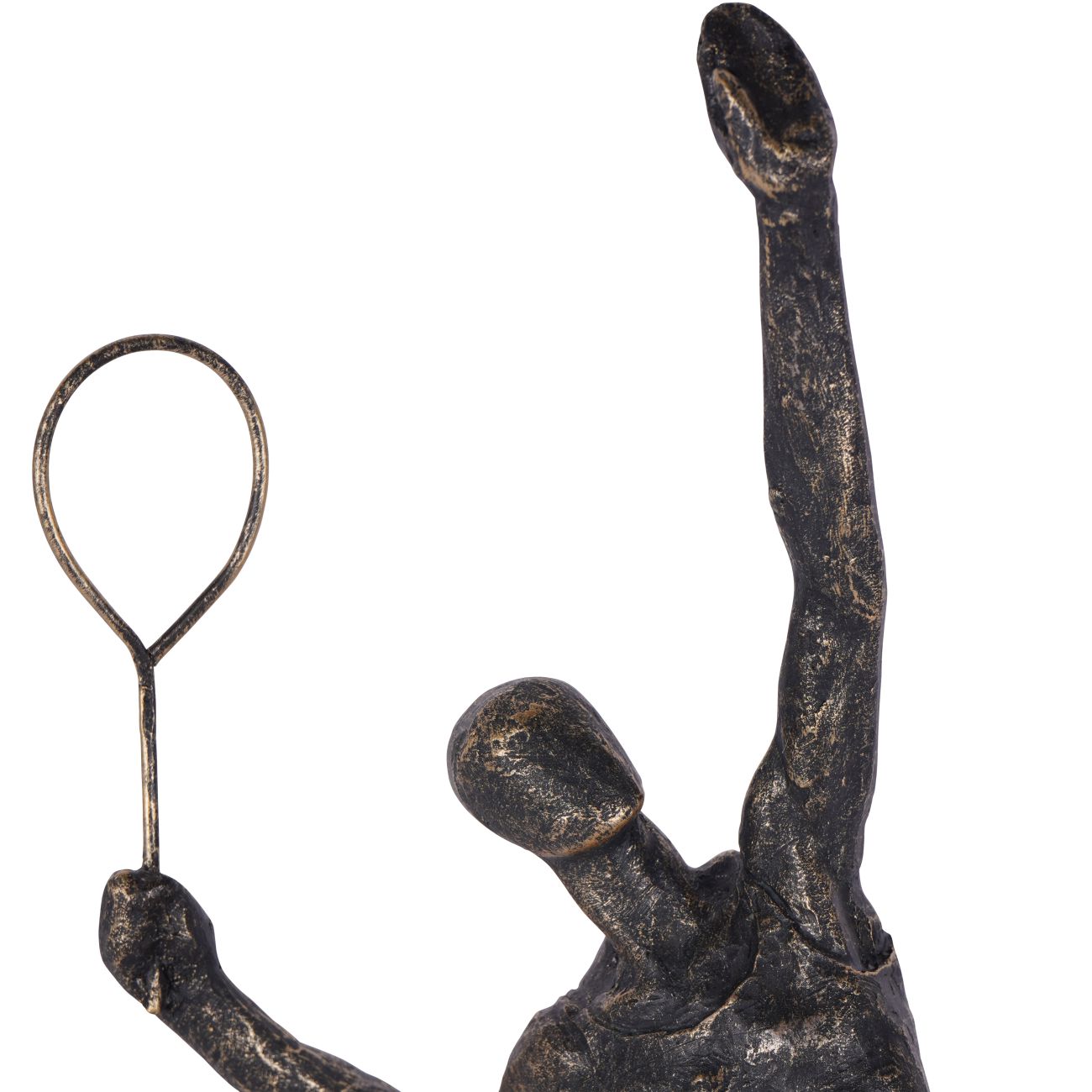 Antique Bronze Tennis Player Sculpture